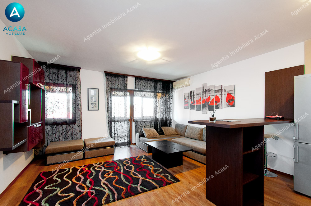 Apartament cu 3 camere situat in bloc 2009, mobilat complet