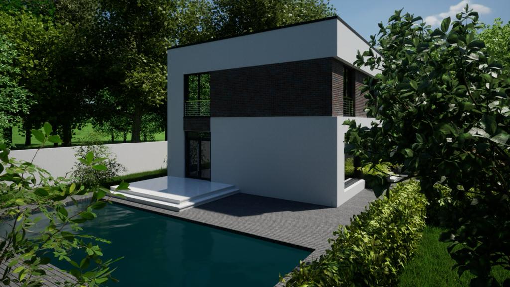 Teren in oras 450mp autorizatie la zi Vila P+1 cu piscina