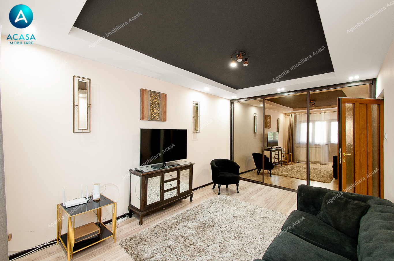 2 camere decomandat renovat mobilat etaj 1 Str.Traian