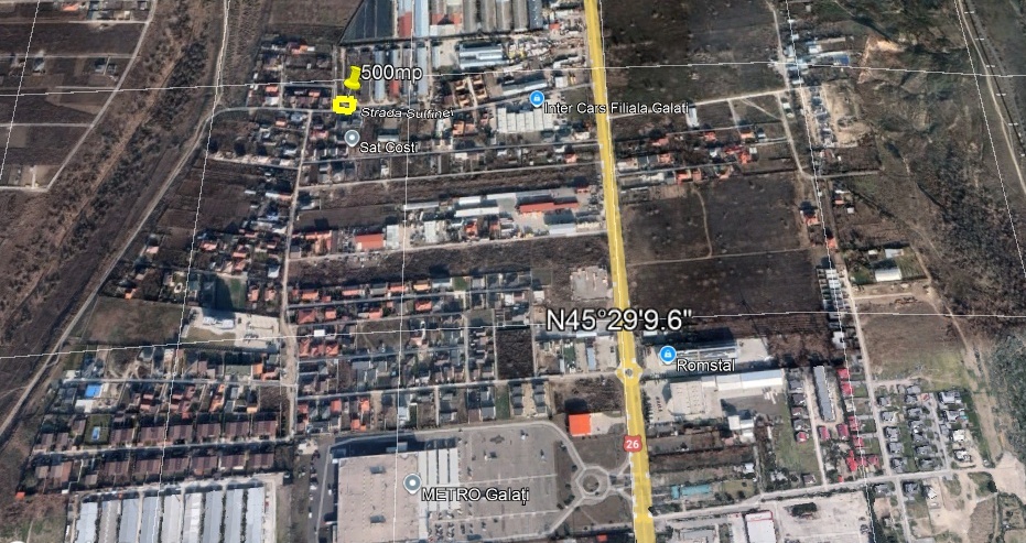 Loturi de teren de la 500mp ideale pentru casa in zona Metro