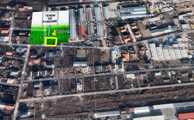 Loturi de teren de la 500mp ideale pentru casa in zona Metro
