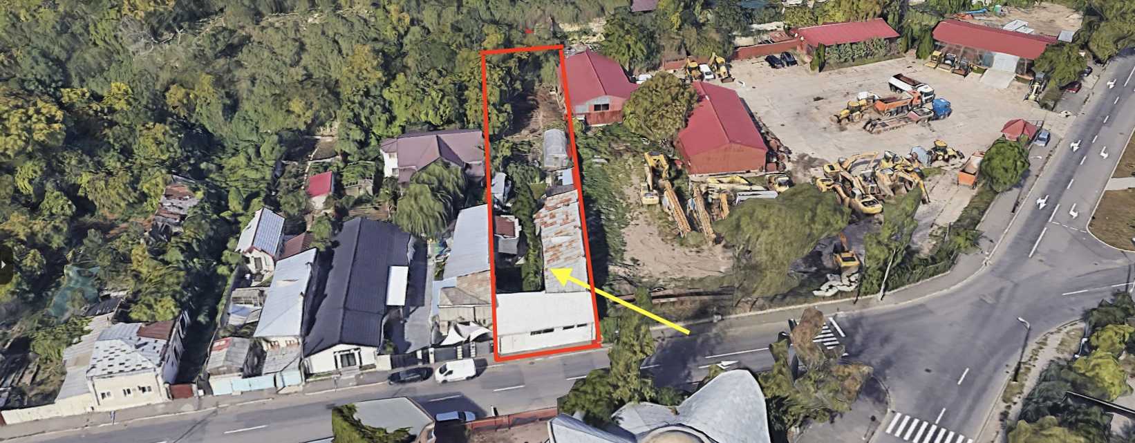 Proprietate mixta 1200mp teren locuinta si spatiu comercial / productie