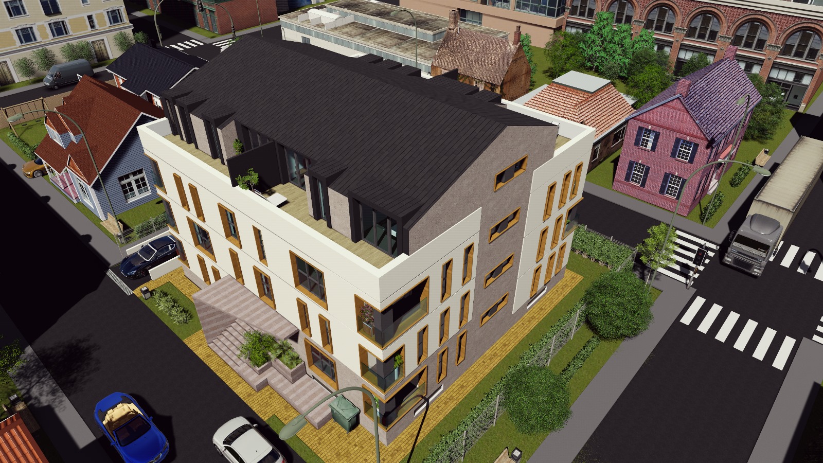 Apartamente NOI tip Penthouse 153mp cu terasa de 30mp