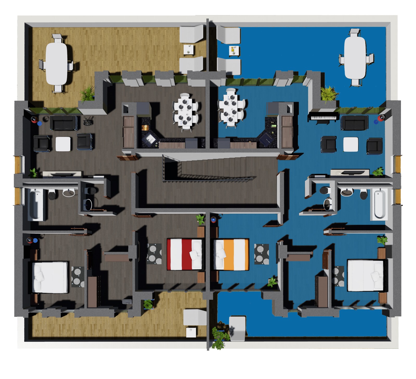 Apartamente NOI tip Penthouse 153mp cu terasa de 30mp