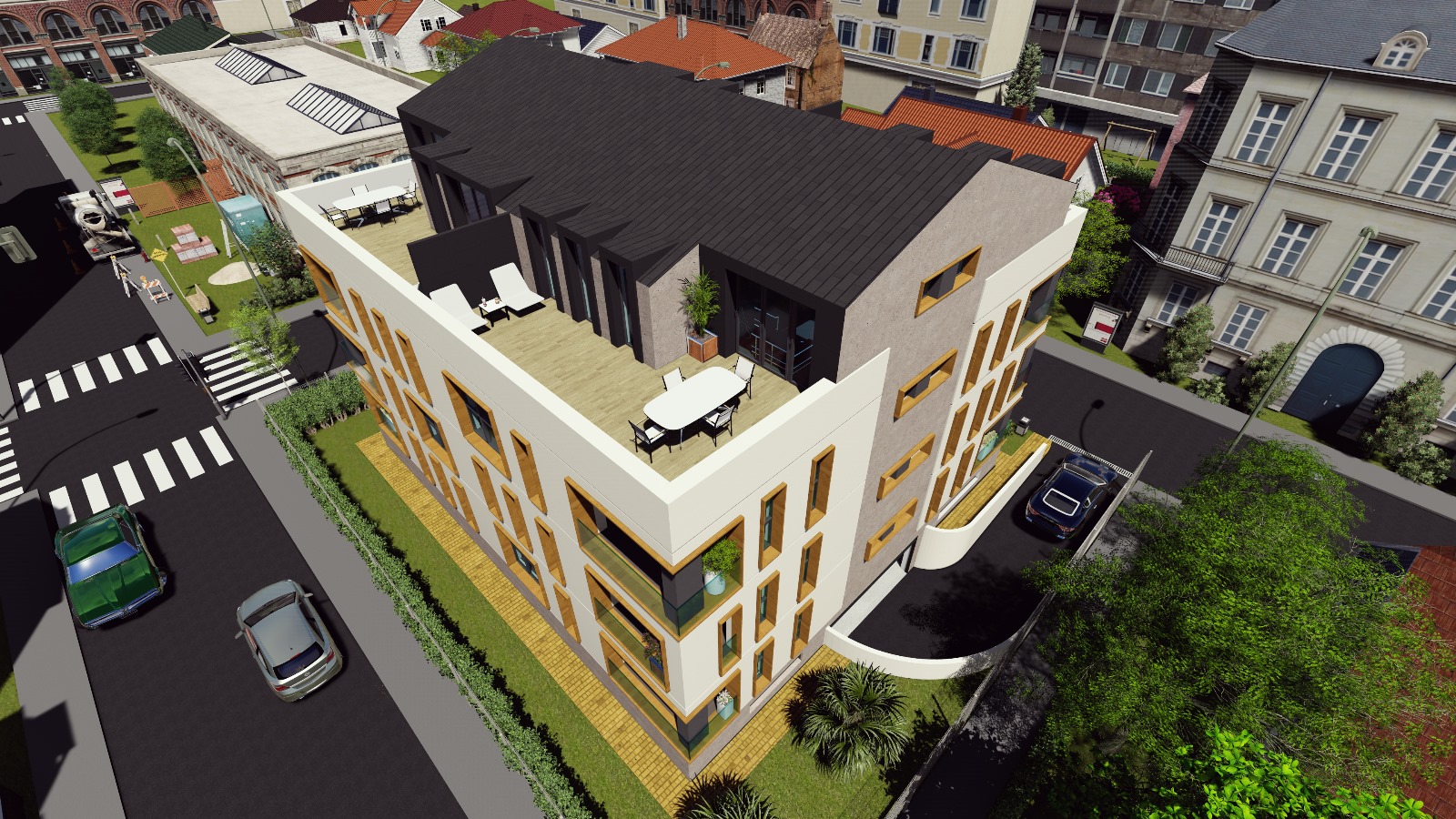 Apartamente NOI tip Penthouse 153mp cu terasa de 30mp