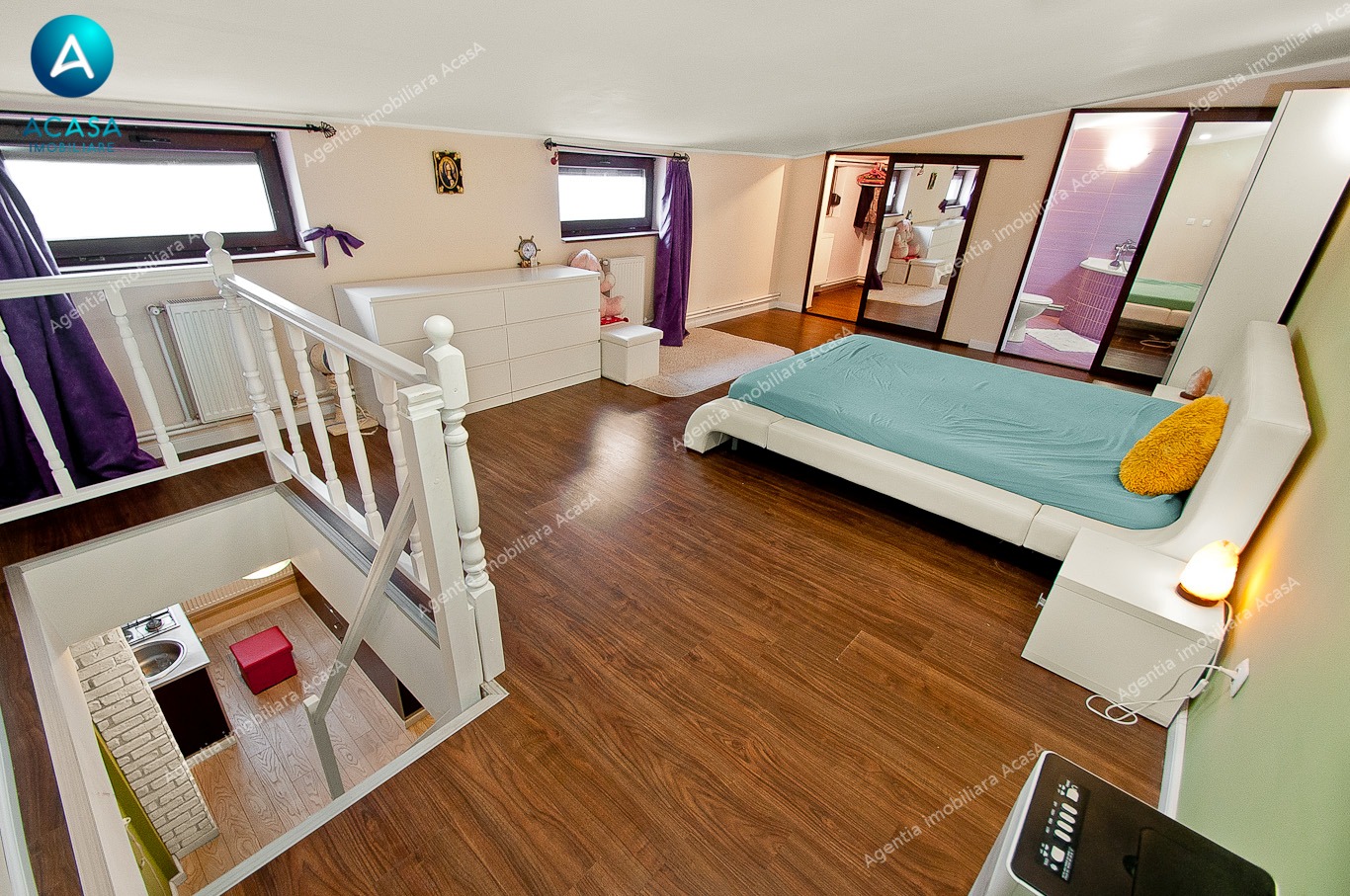 Apartament spatios de tip duplex mobilat si utilat la cheie